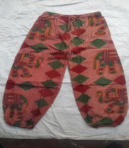 ชุดนอนผ้าฝ้ายพิมพ์ลายพร้อมกระเป๋า ชุดนอนฤดูร้อนสําหรับสุภาพสตรี กางเกงผ้าฝ้าย ชุดนอนผ้าฝ้าย ชุดนอนลายผ้าฝ้ายจากอินเดีย - Product Image 2