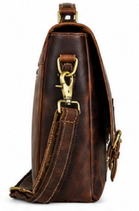 Gravs Classic Vintage Genuine <b>Leather</b> Messenger <b>Bag</b> Business Laptop Satchel Travel <b>Bag</b> Portable High Quality OEM ODM Wholesale - Product Image 3