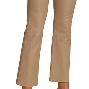 Pantalon en cuir pour femme, de haute qualité, confortable, respirant, imperméable, coupe-vent, poches personnalisées, coupe ajustée, OEM - Product Image 5