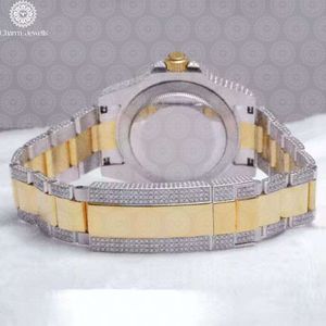 Reloj de Cuarzo Analógico de Lujo para Mujer Charm Jewells, Esfera Redonda de Acero Inoxidable de 40 mm, Cristal de Zafiro Luminoso, Estilo Joyería de Moda - Product Image 5