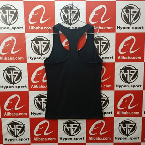 Wholesale Mens Tank Top Custom <b>Logo</b> Polyester Workout Gym Y Back Mens Stringer Tank Top - Product Image 2