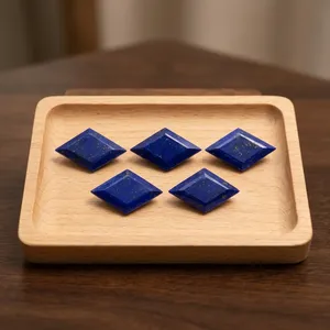 Premium AAA Natural <b>Lapis</b> <b>Lazuli</b> Gemstone 13x20.50mm Diamond Shape Plain Cut Blue Certified Loose Jewelry Gem - Product Image 5