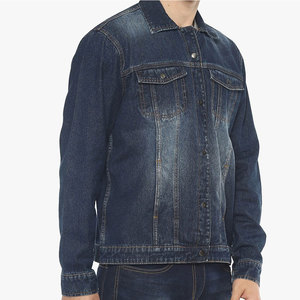 Chaqueta de Mezclilla para Hombre, Diseño Nuevo, Color Sólido, Estilo Urbano - Product Image 3