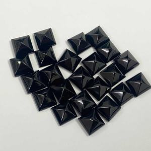 5mm 8mm AAA Natural <b>Black</b> <b>Onyx</b> Square Pyramid Cabochon Calibrated Loose Gemstones For Jewelry Making Handmade Collection 2026 - Product Image 1