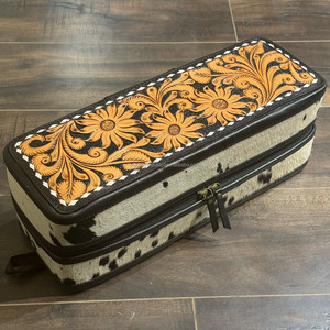 Nueva caja de almacenamiento de joyería de lujo de gran capacidad, organizador de joyería de cuero de vaca, elegante caja de joyería de viaje de moda - Product Image 3