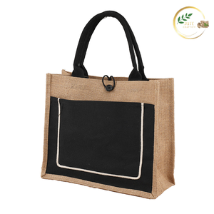 Sac de plage en jute élégant et tendance pour femmes avec des poignées d'épaule confortables et une grande capacité de rangement - Product Image 2