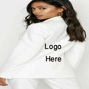 Directo Bangladesh mejor Color sólido mujer Blazer pantalón largo Oficina Formal traje botón para baile de graduación trajes de dama de honor - Product Image 2