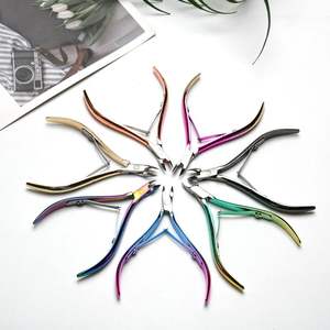 Coupe-ongles professionnel pour pédicure, élimination des peaux mortes, en acier inoxydable, coupe-ongles courbé et tranchant, pince à cuticules dorée, à mâchoires larges pour les doigts - Product Image 5