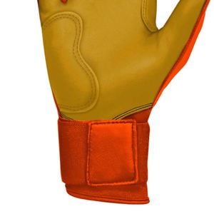 Trending <b>Baseball</b> Batting <b>Gloves</b> Long Cuff Custom Logo Orange Navy Batting <b>Gloves</b> Leather Professional Softball Hitters <b>Gloves</b> - Product Image 6