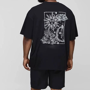 T-shirts pour hommes en coton 100% - Dernier design - Coupe ample - Couleur unie - Taille adulte - T-shirt imprimé surdimensionné pour hommes - Product Image 2