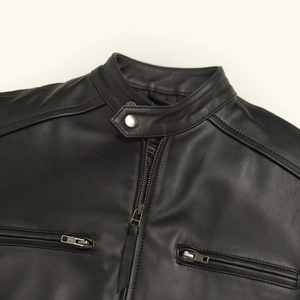 OEM Men’s <b>Cowboy</b> Leather Jacket – Vintage Western Real Leather Coat Custom Logo - Product Image 4