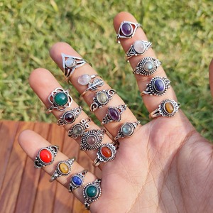 Wholesale Stackable Gemstone <b>Rings</b> Handmade Minimalist Birthstone Jewelry for Women Energy Balance Meditation Daily Wear Unisex - Product Image 3