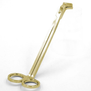 Ciseaux coupe-mèche en laiton antique doré pour bougies - Product Image 6