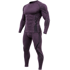 Custom Men Sports <b>Base</b> <b>Layer</b> Compression Suit <b>Long</b> <b>Sleeve</b> Shirt Leggings Quick Dry Stretch Fitness Running Gym Workout Wear - Product Image 3