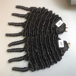 Extensiones de cabello humano vietnamita Fancy Curl, paquete de cabello liso natural, cabello tejido - Product Image 4