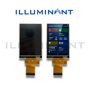 3.5นิ้ว320x480 TFT โมดูลจอ LCD 4-SPI/3-SPI/MCU-16bit อินเตอร์เฟซ ILI9488 250 nits IPS LCM LED Backlight Transmissive - Product Image 2