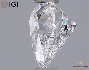Diamant de laboratoire CVD certifié IGI, taille cœur, 1,00 carat, clarté VVS1, couleur D, pour un cadeau d'anneau idéal - Product Image 5