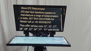 Teleprompter GTS 19 para grabación en estudio, transmisión en vivo, clases en línea, producción de YouTube, lectura de noticias y presentaciones corporativas - Product Image 3