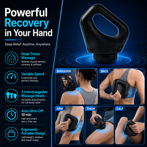 Dispositivo de Masaje Muscular Profundo Compacto Elite, Sin Cables, Funcionamiento Silencioso, Recargable, Alivia el Dolor Muscular, Kit de Recuperación para Ejercicio - Product Image 6
