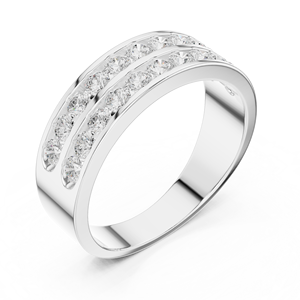 Anillo de Lujo para Hombre con Moissanita y Engaste de Garras, Plata de Ley 925, Clásico, para Boda, Compromiso, Fiesta, Regalo para Él - Product Image 5