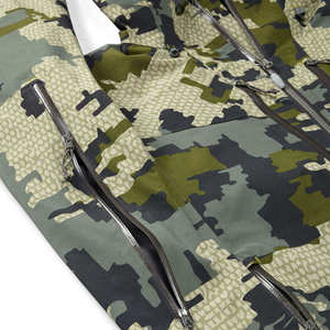 Veste de chasse imperméable camouflage pour homme, veste softshell à capuche respirante coupe-vent pour la randonnée, l'escalade et la pêche - Product Image 6