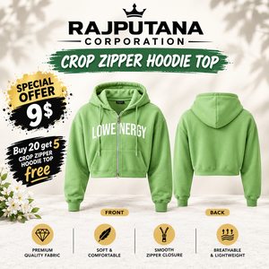 เสื้อฮู้ดซิปผู้ชายไซส์ใหญ่ ทรงครอป ผ้าฝ้าย 100% ทรงหลวม ซิปหน้า พิมพ์ลาย เหมาะสำหรับออกกำลังกาย เสื้อฮู้ดซิปผ้าฟลีซทรงครอป - Product Image 1