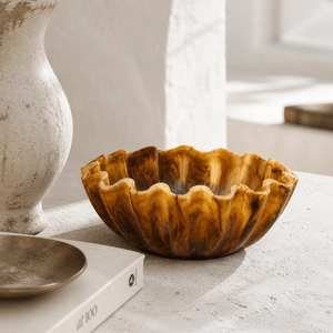 Modern Polished Marbled <b>Ceramic</b> Mixing <b>Serving</b> Dish Luxury Custom Branding Decorative <b>Bowl</b> for Party | Faiza Craft - Product Image 1