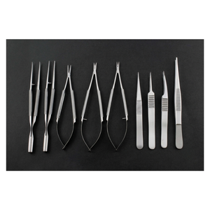 Ensemble d'instruments de micro-chirurgie de qualité supérieure, porte-aiguilles micro, ciseaux micro, instruments micro certifiés CE - Product Image 3
