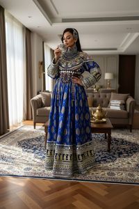 Robe afghane Kuchi personnalisée, couleurs sur mesure, style indien Banjara, robes de danse du ventre pour fêtes, broderies lourdes, robe de mariée pour femmes - Product Image 3