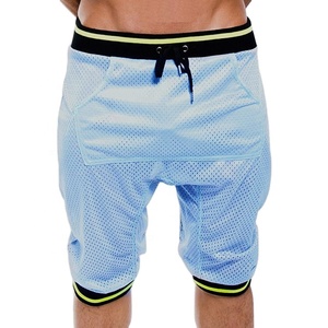 Pantalones cortos deportivos informales personalizados para hombre de nuevo diseño, pantalones cortos para correr de verano Unisex de secado rápido, pantalones cortos de gimnasio lisos de algodón 100% - Product Image 1