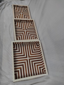 Plateau de service élégant en os et incrustation de résine Os naturel de haute qualité avec plastique très bon marché d'Inde - Product Image 4