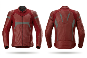 Hot Sale Genuine Leather Motorcycle Jacket with Breathable Design & Reflective Strips Stylish and Durable OEM Biker Gear Jacket - Product Image 3