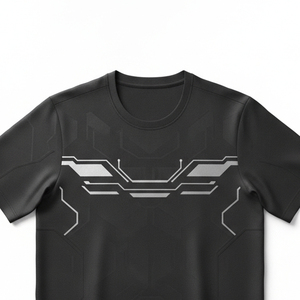 Camiseta de Entrenamiento con Estampado por Sublimación, Ropa Deportiva de Gimnasio de Poliéster y Elastano, Marca Privada, Corte Ajustado, Ropa Deportiva Atlética para Hombre - Product Image 4