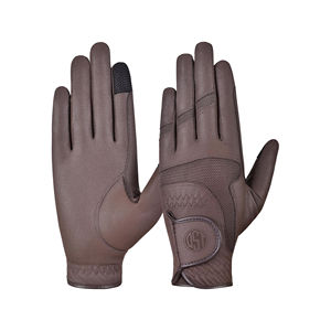 Gants d'équitation de luxe modernes pour femmes de qualité supérieure |   Tissu en cuir et maille personnalisé |   Ceinture personnalisée à taille haute et ajustement slim avec fermeture auto-agrippante - Product Image 2