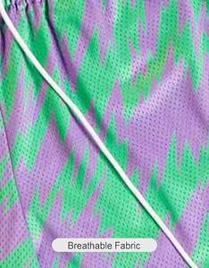 Shorts de basket-ball unisexes personnalisés en maille 100% polyester, entièrement sublimés, double couche, séchage rapide, respirants, avec poches - Product Image 6