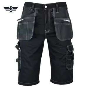 Shorts de travail robustes pour hommes, multi-poches, en coton et polyester, avec logo OEM - Product Image 1