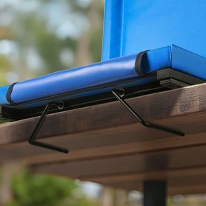 Sedile Pieghevole per Tribuna con Tracolla, Sedia da Stadio con Cuscino Spesso e Supporto Lombare, Sedute Imbottite per Tribuna - Product Image 6