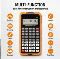 Calculatrice de chantier numérique avec écran LCD 12 chiffres pour la conversion entre pieds, pouces et fractions, idéale pour les mesures en ingénierie et la construction