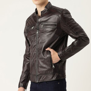 Veste en cuir de vachette professionnelle personnalisée 2026 avec logo frontal, respirante, pour homme, idéale pour l'hiver - Product Image 3