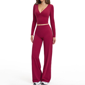 Conjunto de Yoga de 2 Piezas, Ropa Deportiva para Gimnasio, Trajes de Entrenamiento para Mujer, Sujetador Deportivo, Leggings de Gimnasio, Conjuntos de Yoga, Ropa de Entrenamiento - Product Image 2