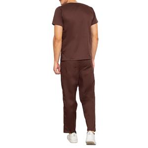 Uniformes de hospital de material Spandex para hombres de RIVIAN ATLANTIC, uniformes de hospital personalizados, V y cuello en cuello de verano, servicio OEM/ODM. - Product Image 2