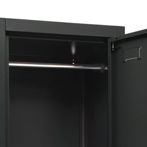 Armario de Acero Antracita de 15x17.7x70.9 Pulgadas para Almacenamiento - Product Image 6