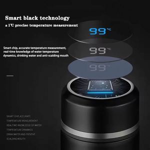 Led Thermos Cup Intelligent Logo Stainless Steel Temperature Display Vacuum Flask Promo Business Travel Gift - Product Image 4