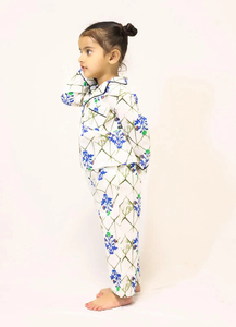 2-Piece Women's Casual Floral Pattern Summer Nightwear 100% Cotton <b>Pajama</b> Sleepwear Set Breathable Eco-Friendly OEM ODM Service - Product Image 4