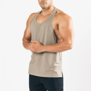 Custom Breathable Basic Plus Size Cut Off <b>Singlet</b> <b>Running</b> Muscle Athletic Workout Sport Fitness Gym Men's Tank Tops - Product Image 6