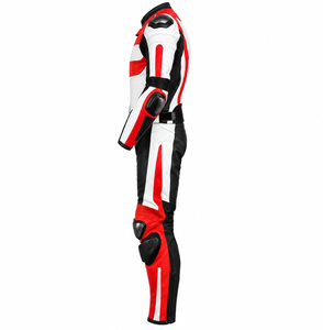 Combinaison de course moto professionnelle Guruna, pré-coupée, aérodynamique, certifiée CE, logo avant, cuir de kangourou Schoeller-Keprote One - Product Image 4