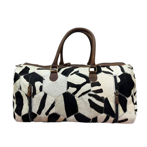 Noir et blanc couleur personnalisée thème sac à main 100% qualité véritable pur cuir de vachette sacs de voyage en gros sacs à main pour adultes - Product Image 1