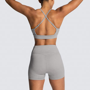 Customized Printing Logo Most Demanding Product Solid Color Unique Product <b>Exercise</b> Wear Women's Sets 2 Piece Set Women - Product Image 2