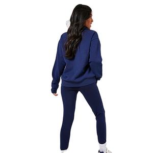 ชุดวอร์มผ้าฝ้ายฟลีซแบบมีซิปครึ่งตัว ดีไซน์ใหม่ทันสมัย น้ำหนัก 300 กรัม สำหรับผู้หญิง - Product Image 6