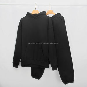 Survêtement unisexe personnalisé en tissu respirant et léger, écologique, délavé à l'acide, style streetwear hip-hop, avec pantalon de survêtement et sweat-shirt - Product Image 6